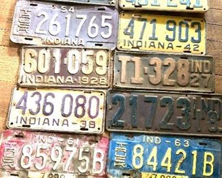$75 lot of 10 license plates 