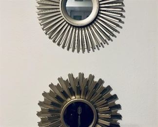 $20; Set of 2; Decorative abstract plastic wall mirrors LOT 2; 10" diameter