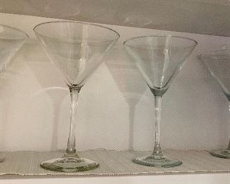 $15; LOT OF 7 Martini glasses