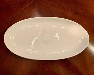 $20 EACH; White porcelain Food Network oval serving platter (three available); 15 1/2" L x 8" W