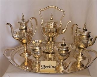 Sterling tea set