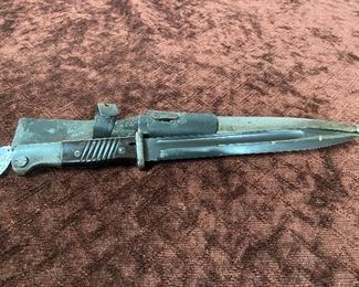 WW2 German Mauser Bayonet and Scabbard/Frog(Matching Serial Numbers)