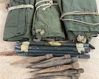 US Military Tents and Stakes
