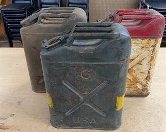 Assorted U.S. Jerry Cans
