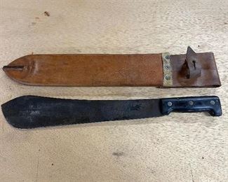 WW2 British Jungle Machete and Sheath