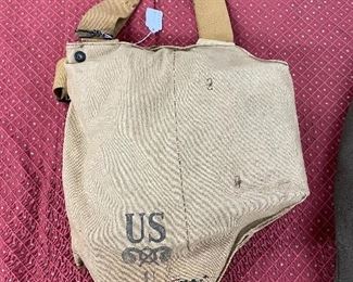 WW2 U.S. Gas Mask and Carrier