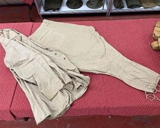Pre WW2 Riding Pants and Khaki Shirt