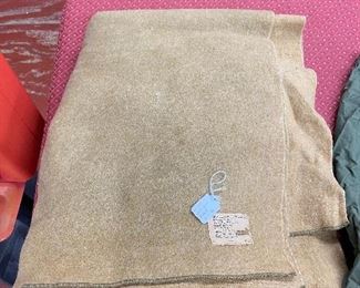 WW2 U.S. Khaki Wool Blanket
