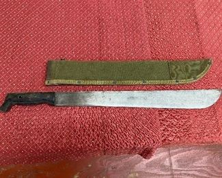 WW2 U.S. Collins Machete with Boyt Scabbard