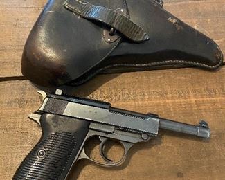WW2 Walther P38 AC41 Pistol in 9mm with Original Nazi Holster(SN  9147)