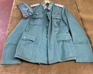 Original WW2 German Uniform with Pants, Insignia and Cap