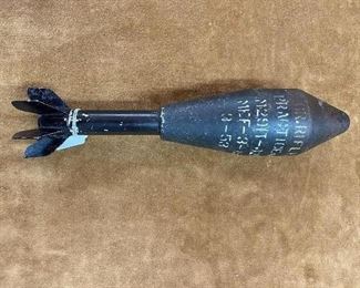 Inert Korean War U.S. Rifle Grenade