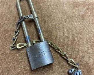 U.S. Navy Padlock with Key