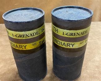 WW2 Military Grenade Containers