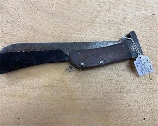 WW2 U.S. Case XX Folding Machete with Cover
