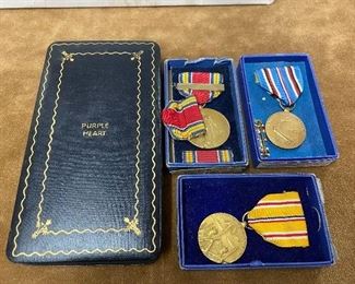 Purple Heart(Box Only)/WW2 U.S. Medals