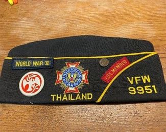 Vintage V.F.W. Hats and Associated Pins