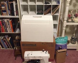 Kenmore sewing machine and notions,