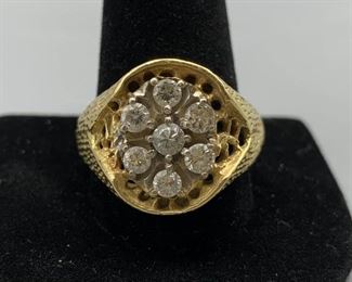 Extra Large Mens Diamond Ring