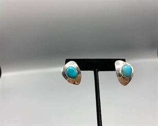 Gorgeous Sterling and Turquoise Earrings