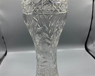 Large Crystal Vase