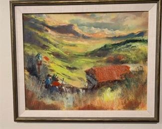 Original Colorful Painting Unsigned
