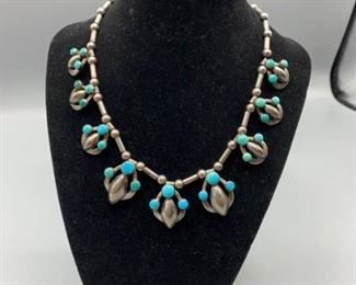 Sterling and Turquoise Choker