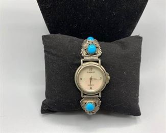 Sterling Navajo Watch and Band