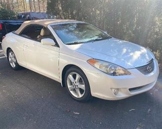 Very clean 2006 Toyota Solara V6 convertible. $5,495.00 FIRM. Automatic transmission. Front wheel drive. 128,800 miles, touch-screen navigation, power windows/seats, leather heated seats, passes inspection. 