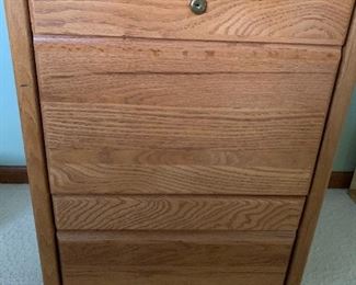 $75 Encore Oak Filing Cabinet 2 Drawer  $375 new.  Measures 19.5w 24.5d 30h.  Key included.