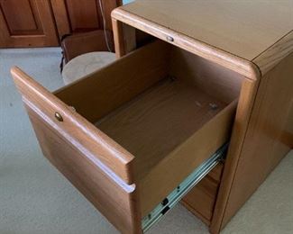 $75 Encore Oak Filing Cabinet 2 Drawer  $375 new.  Measures 19.5w 24.5d 30h.  Key included.