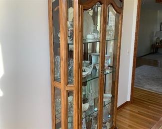 $300 Curio Cabinet.  42w 13d 86h