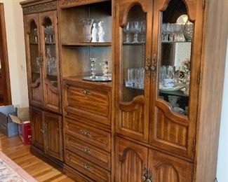 Wall Unit - Each piece $200, all 3 pieces $500.  Each piece measures 30w 15 78h