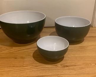 $100 Vintage Emile Henry Mixing Bowl Set