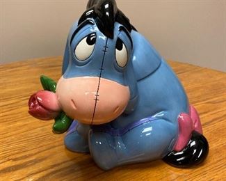 Eeyore Disney Cookie Jar $100.   ALL COOKIE JARS ARE NEW AND HAVE BOXES!