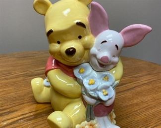 Disney Winnie & Piglet Cookie Jar $40.  ALL COOKIE JARS ARE NEW AND HAVE BOXES!