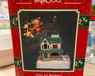 "Over the rooftops" Garfield Christmas Ornament.        $ 15.00