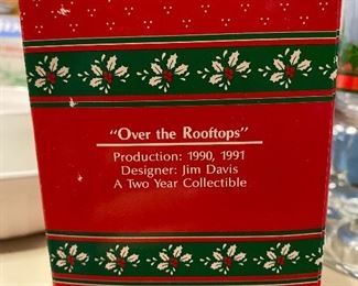 "Over the rooftops" Garfield Christmas Ornament.        $ 15.00