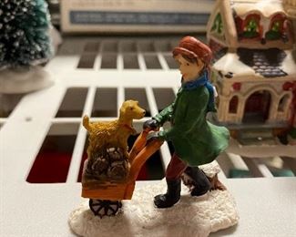 Boy and Dog Figurine $5