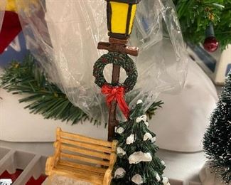 Christmas bench and tree $8
