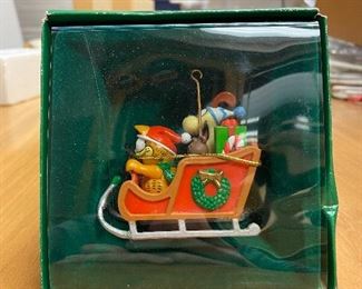 "Fun in Santa's Sleigh" Garfield Christmas Ornament             $ 15.00