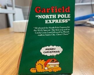 "North Pole Express Toy Train" Garfield Christmas Ornament $ 3.00