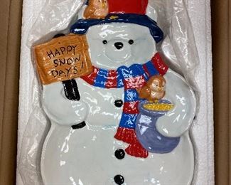 Happy Snow Day Plate $ 5.00