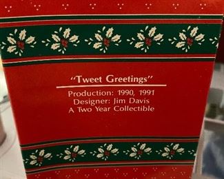 Tweet Greetings Garfield Ornament $12