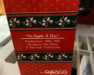 An Apple A Day Garfield ornament $10