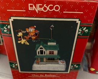 Over the Rooftops Garfield Ornament $20