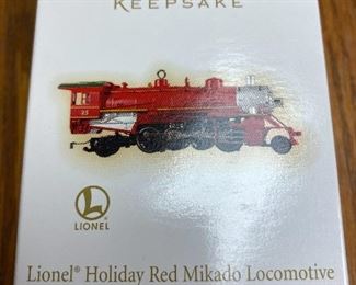 Lionel Holiday Red Mikado Locomotive - $3