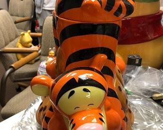 Disney Large crouching tigger cookie jar Winnie the Pooh $100.00 ALL COOKIE JARS ARE NEW AND HAVE BOXES!