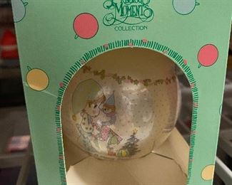 Precious Moments Glass Ornament. $4