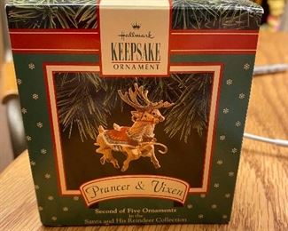 Prancer & Vixen Hallmark Ornament. $8